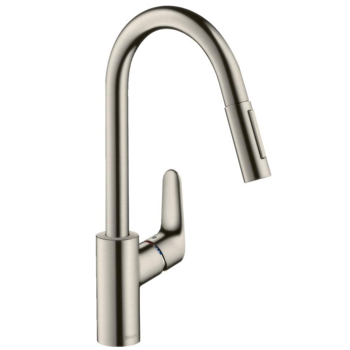 Кухонный смеситель с выдвижным изливом HANSGROHE Focus, 31815800