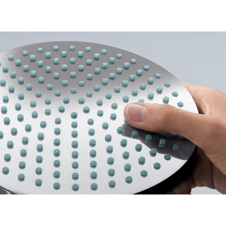 Stacionārā dušas galva ar turētāju no sienas HANSGROHE Raindance E360, hroms, 27376000