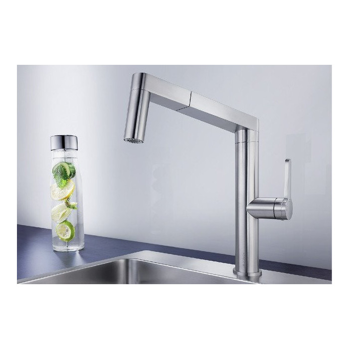 Kitchennis (izlietnes) maisītājs BLANCO Panera-S, neapstrādāta tērauda