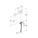 GUSTAVSBERG Estetic sink mixer, black