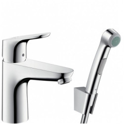 Izlietnes maisītājs ar apakšējo vārstu un bidē dušas sistēmu HANSGROHE Focus 31927000
