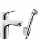 Izlietnes maisītājs ar apakšējo vārstu un bidē dušas sistēmu HANSGROHE Focus 31927000