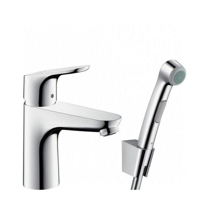 Izlietnes maisītājs ar apakšējo vārstu un bidē dušas sistēmu HANSGROHE Focus 31927000