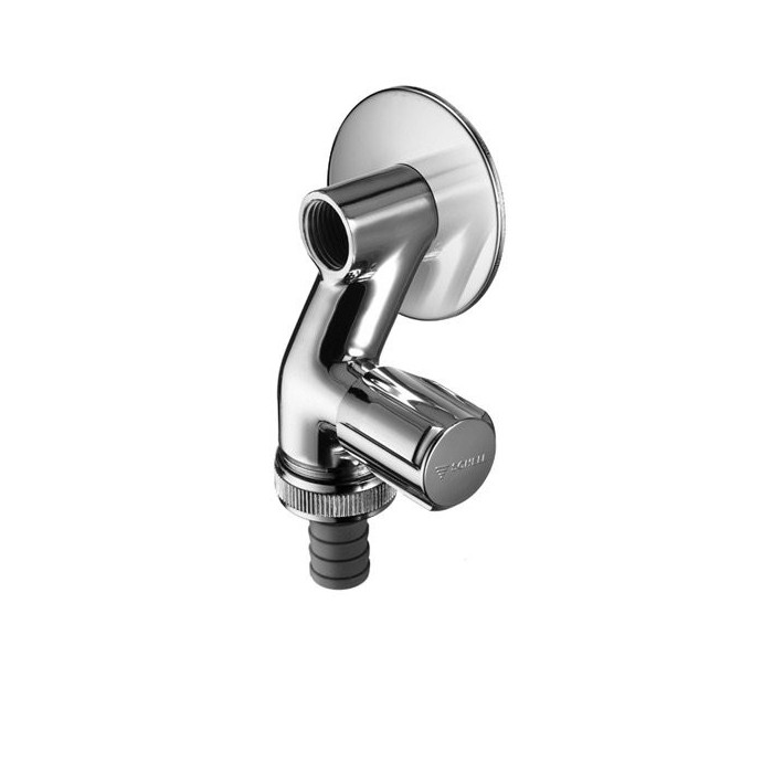 Клапан угловой хромированный стиральной машины SCHELL 1/2"" x 3/4""