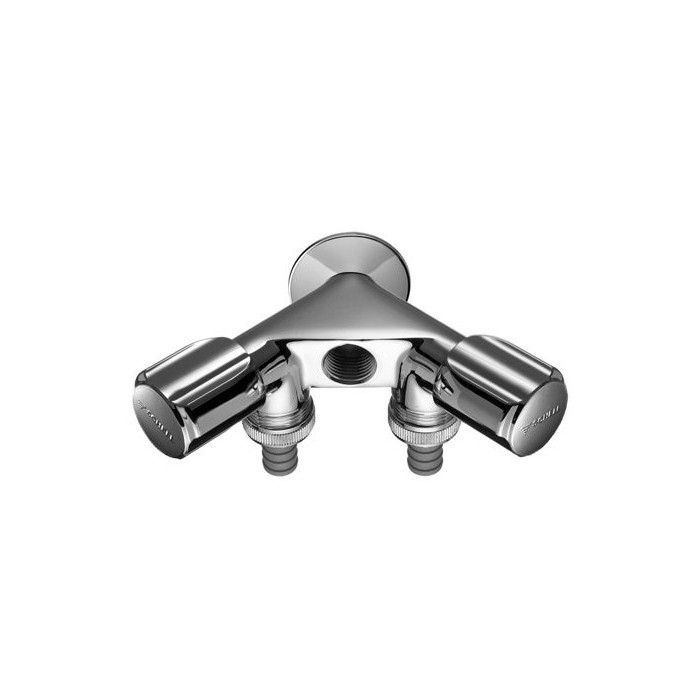 Valve corner chrome for washing machine SCHELL 3/4"" x 1/2"" x 3/4""