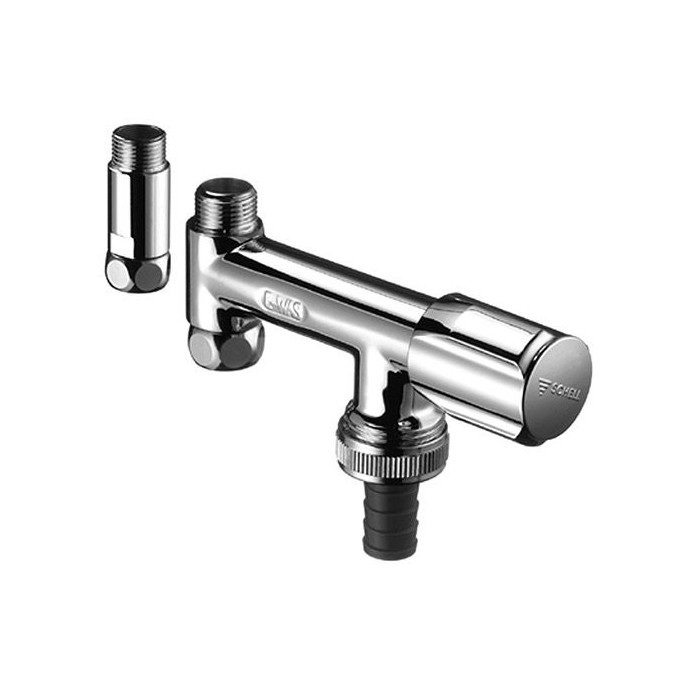 Chromed valve for SCHELL washing machine 3/4''