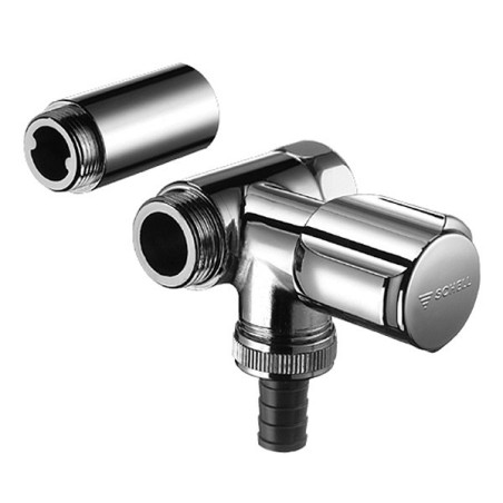 Уголок хромированный для стиральной машины SCHELL 3/4"" x 3/4"" - 45 мм