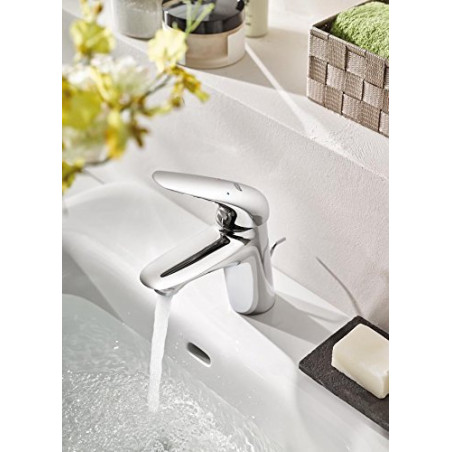 GROHE EuroStyle basin mixer with pop-up waste, 23707003