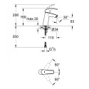 GROHE EuroSmart basin mixer, 23324001