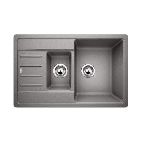 BLANCO LEGRA 6 S Compact stone composite (granite) sink, 78x50 cm, Aluminum metal
