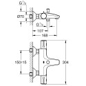 Thermostatic mixer for bath - shower GROHE Grohtherm 800 New