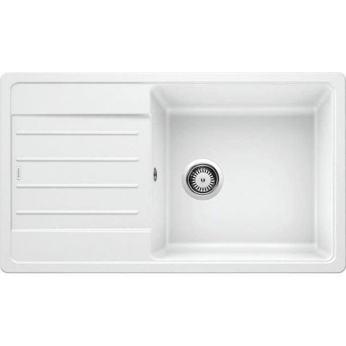 Akmeņu masas (granīta) izlietne BLANCO LEGRA XL 6 S, 86x50 cm, Balta