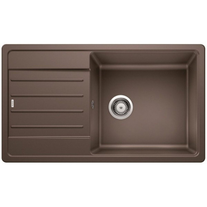 Кухонная мойка из каменной массы (гранитная) BLANCO LEGRA XL 6 S, 86x50 см, Кофе