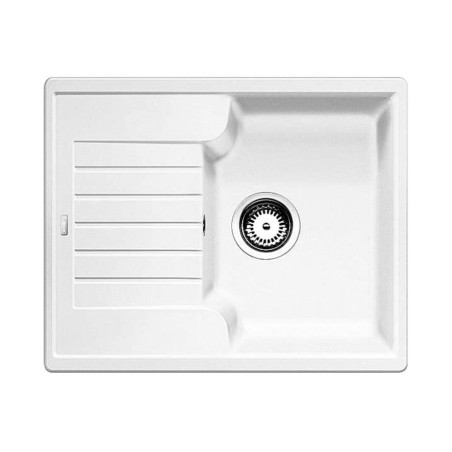 Akmeņu masas (granīta) izlietne BLANCO ZIA 40 S, 61,5x50 cm, Balta