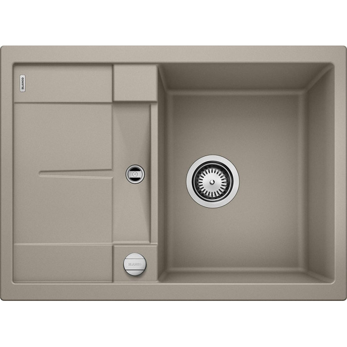 Akmeņu masas (granīta) izlietne BLANCO METRA 45 S Compact, 68x50 cm, Trifeļa