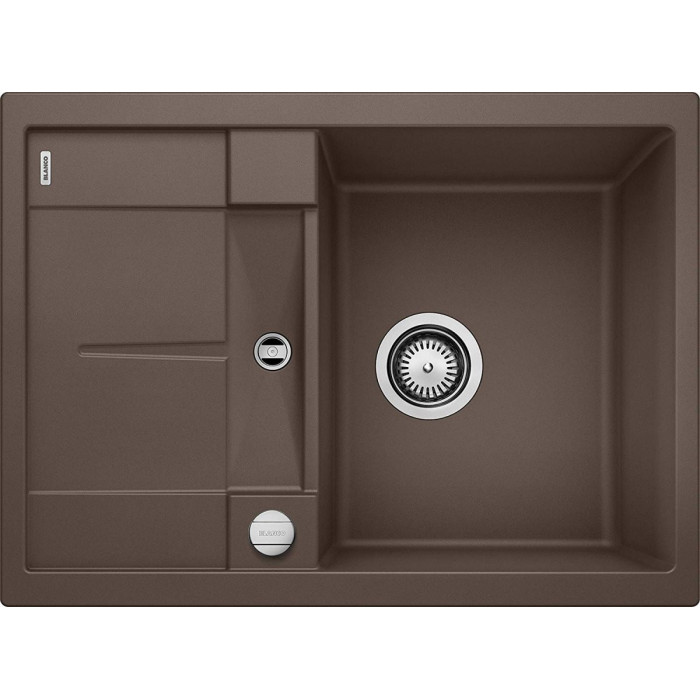 BLANCO METRA 45 S Compact stone composite (granite) sink, 68x50 cm, Coffee