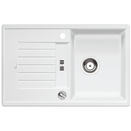 Akmeņu masas (granīta) izlietne BLANCO ZIA 45 S, 78x50 cm, Balta