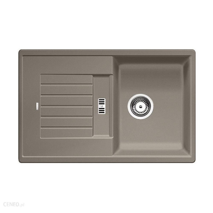 BLANCO ZIA 45 S stone composite (granite) sink, 78x50 cm, Truffle