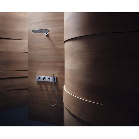 Stacionārā dušas galviņa ar turētāju no sienas HANSGROHE AXOR OHS 1jet 350 mm