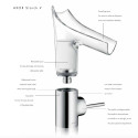 Смеситель для раковины HANSGROHE AXOR Starck V 140, 12112000