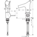 Смеситель для раковины HANSGROHE AXOR Starck V 140, 12112000