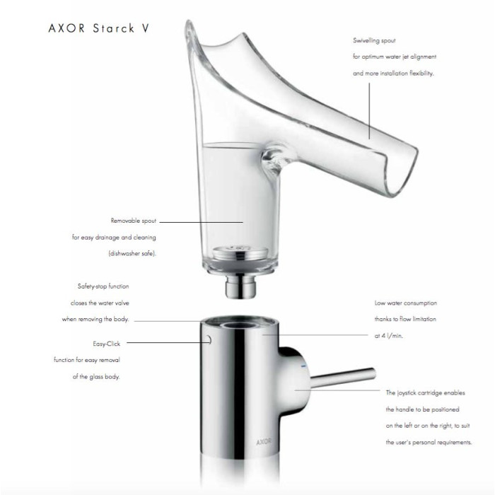 HANSGROHE AXOR Starck V 220 faucet, 12114000