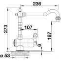 Kitchen (sink) faucet BLANCO TRADON, chrome-plated