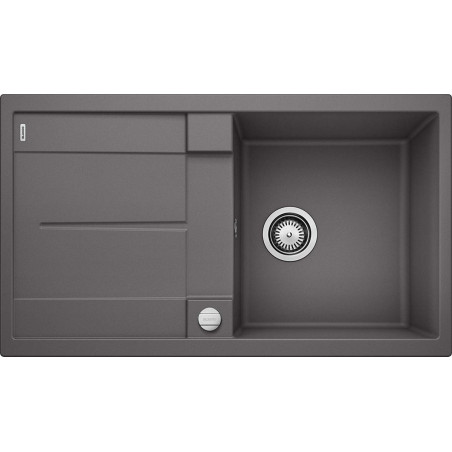 Кухонная мойка из каменной массы (гранитная) BLANCO METRA 5 S, 86x50 см, Каменный серый