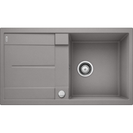 Кухонная мойка из каменной массы (гранитная) BLANCO METRA 5 S, 86x50 см, алюминиевая металлическая