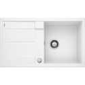 Akmeņu masas (granīta) izlietne BLANCO METRA 5 S, 86x50 cm, Balta