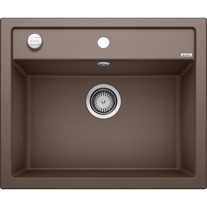 Akmeņu masas (granīta) izlietne BLANCO DALAGO 6, 61.5x51 cm, Kafija