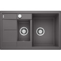 Кухонная мойка из каменной массы (гранитная) BLANCO METRA 6 S Compact, 78x50 см, Каменный серый