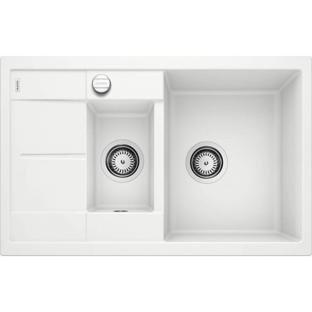 BLANCO METRA 6 S Compact stone composite (granite) sink, 78x50 cm, White