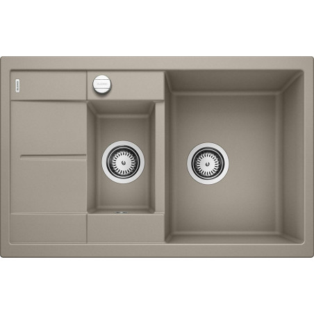 Akmeņu masas (granīta) izlietne BLANCO METRA 6 S Compact, 78x50 cm, Trifeļa