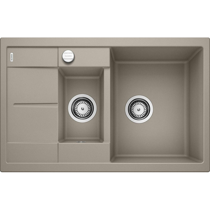 Akmeņu masas (granīta) izlietne BLANCO METRA 6 S Compact, 78x50 cm, Trifeļa