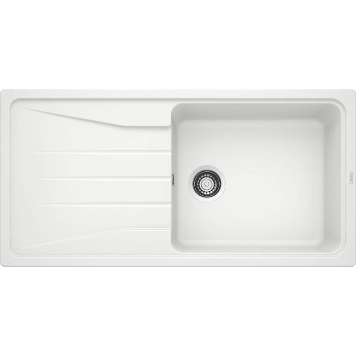 Akmeņu masas (granīta) izlietne BLANCO SONA XL 6 S, 100x50 cm, Balta