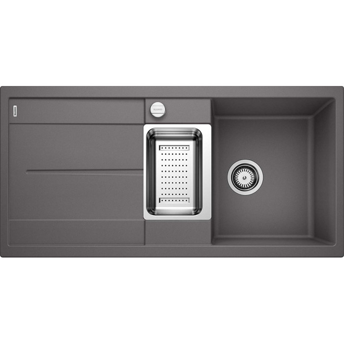 BLANCO METRA 6 S stone composite (granite) sink, 100x50 cm, Stone grey