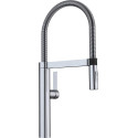 BLANCO Culina-S kitchen (sink) faucet with pull-out spray, stainless steel