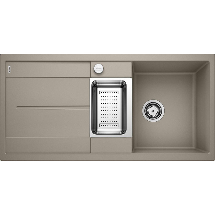 BLANCO METRA 6 S stone composite (granite) sink, 100x50 cm, Truffle
