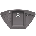 BLANCO ZIA 9 E stone composite (granite) sink, 93x51/43.1 cm, Stone gray