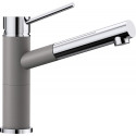 Kitchennis (izlietnes) maisītājs BLANCO ALTA-S Compact, alumīnija metāla/hromēts ar izvelkamu snīpi