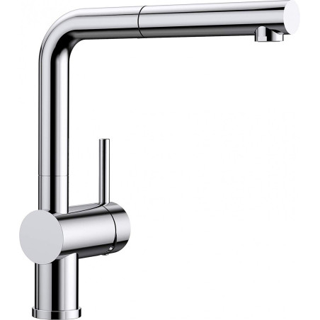 BLANCO Linus-S kitchen (sink) faucet, chrome with pull-out spout