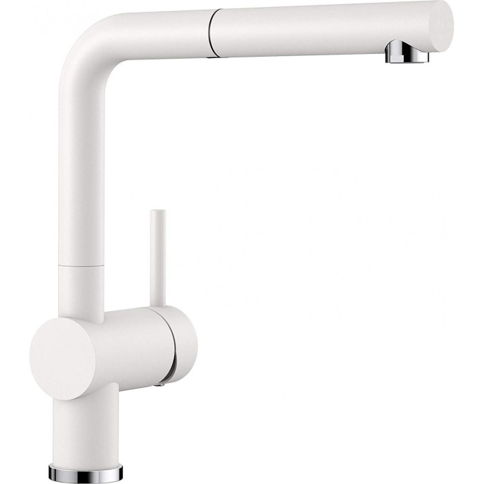 Kitchen (sink) faucet BLANCO Linus-S, white with pull-out spout