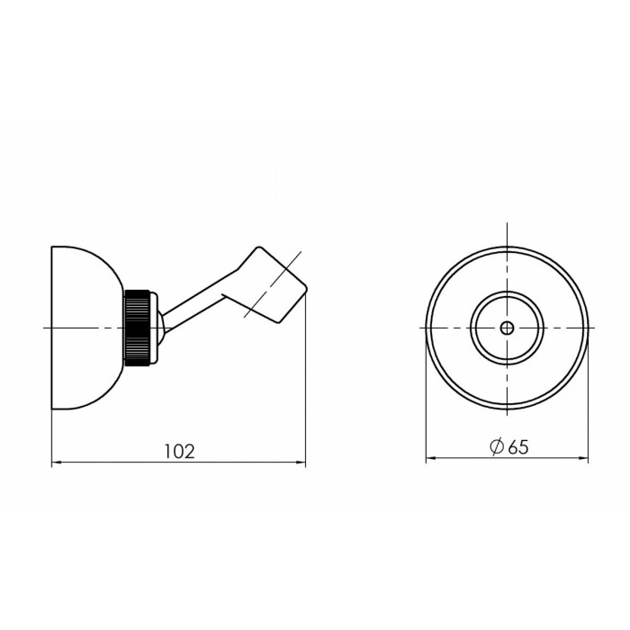 Shower head tone RUBINETA Double-sided metal