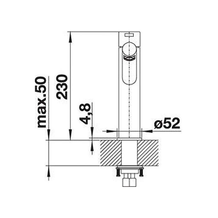 Kitchen (sink) faucet BLANCO AMBIS, stainless steel