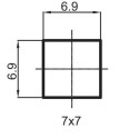RUBINETA valve mixer, 3/8"" (7x7), 664022