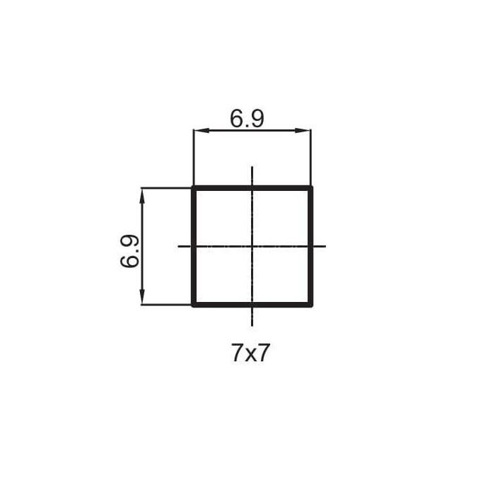 Смеситель для клапанов RUBINETA, 1/2"" Крест (7x7), 664026