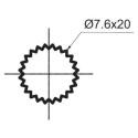 RUBINETA valve mixer, 1/2"" Eco ceramic cross (8x20) 270, 664129