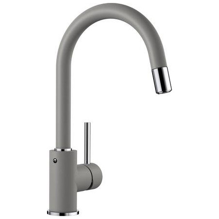 Kitchen (sink) faucet BLANCO MIDA-S, aluminum metal with a pull-out hose