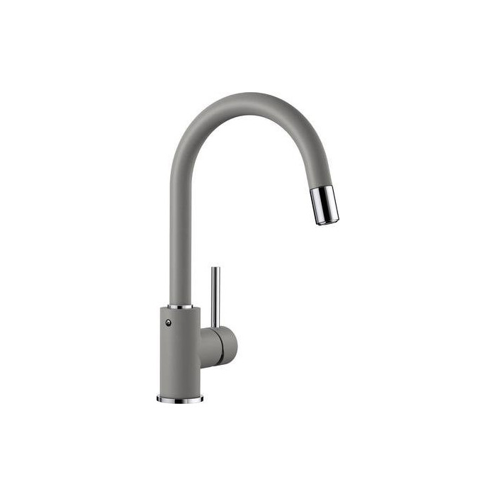 Kitchen (sink) faucet BLANCO MIDA-S, aluminum metal with a pull-out hose